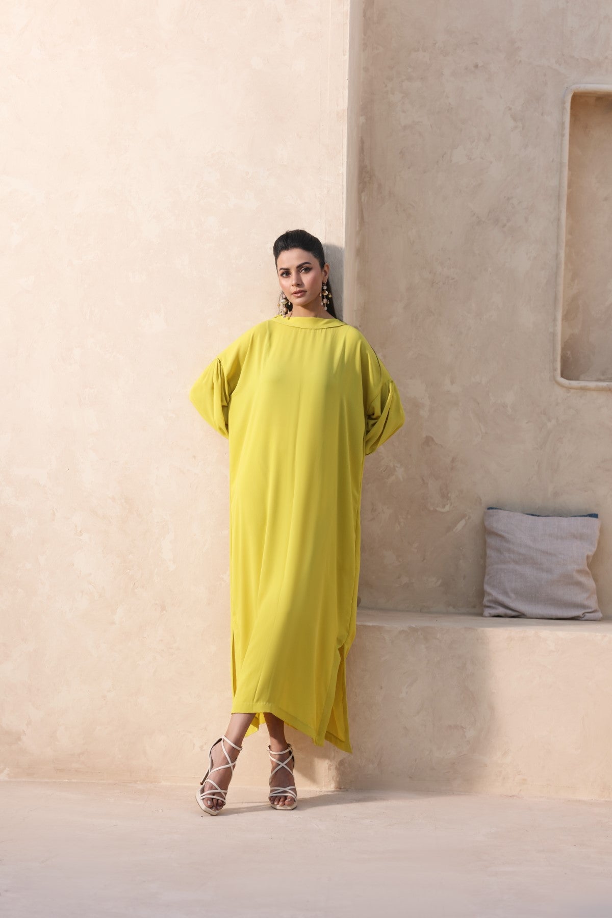 Neon Kaftan Dress