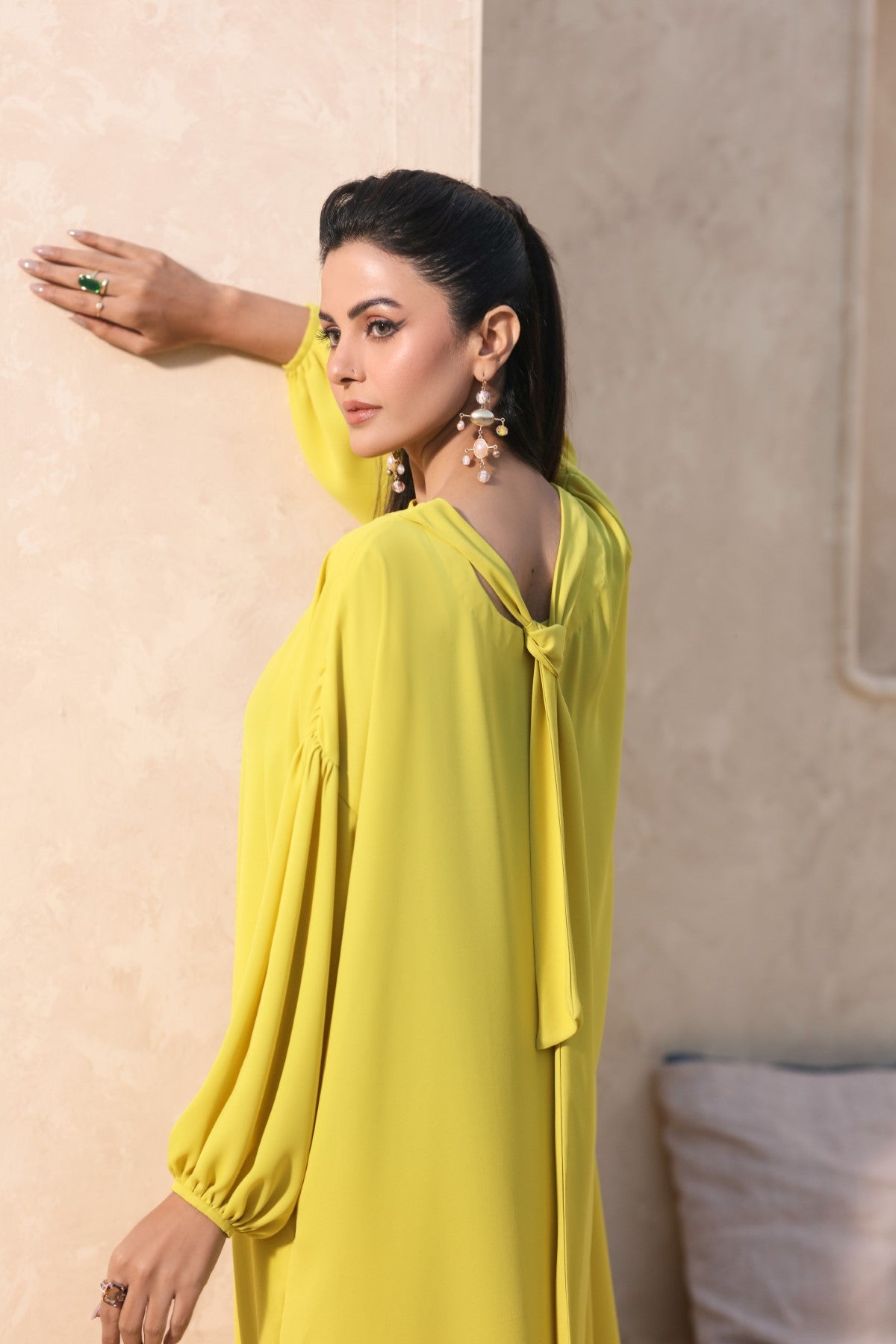 Neon Kaftan Dress